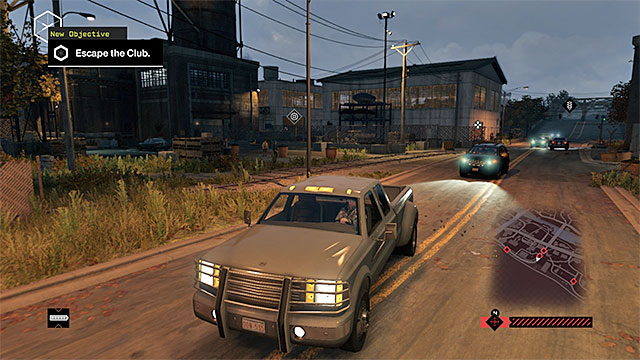 Rely on hacking to lose the cars in the pursuit - Contracts - Brandon Docks - Fixer Contracts - Watch Dogs - Game Guide and Walkthrough