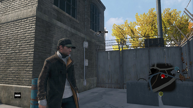 The camera on the building wall - ctOS Towers - Maps of Secrets - Watch Dogs - Game Guide and Walkthrough