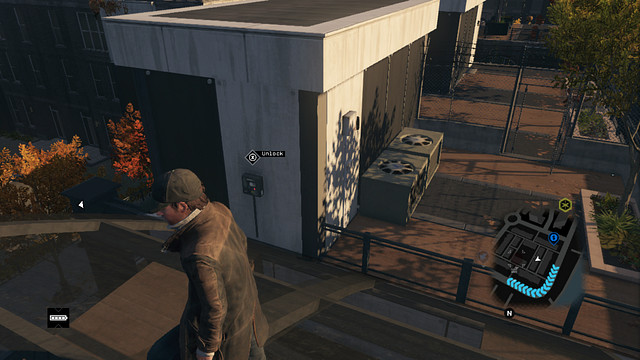 The second switch, in front of the gate - ctOS Towers - Maps of Secrets - Watch Dogs - Game Guide and Walkthrough
