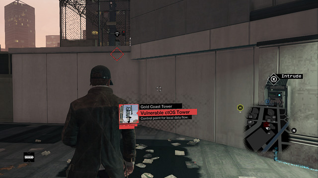 The terminal at the gate - ctOS Towers - Maps of Secrets - Watch Dogs - Game Guide and Walkthrough
