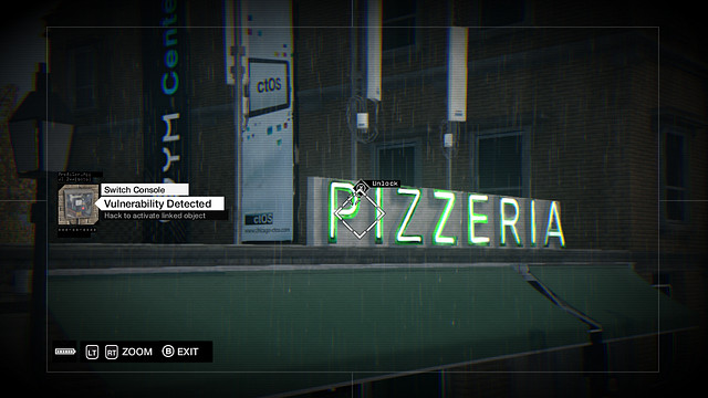The activator on the rooftop of the pizzeria - 01-08 - Private Invasions - Watch Dogs - Game Guide and Walkthrough