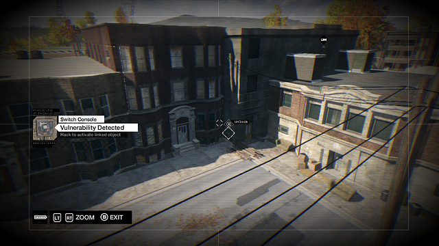 The activator at the back of the building - 01-08 - Private Invasions - Watch Dogs - Game Guide and Walkthrough