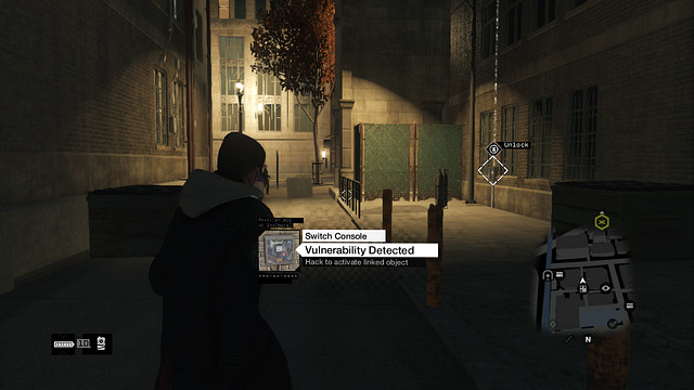 The first switch in the neighboring alleyway - 09-15 - Private Invasions - Watch Dogs - Game Guide and Walkthrough