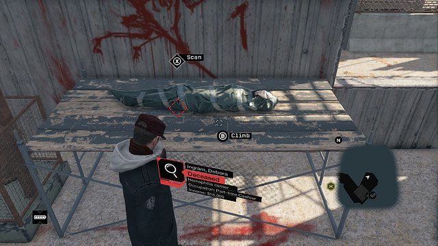 The corpse of one of the victims - Missing Persons - Watch Dogs - Game Guide and Walkthrough