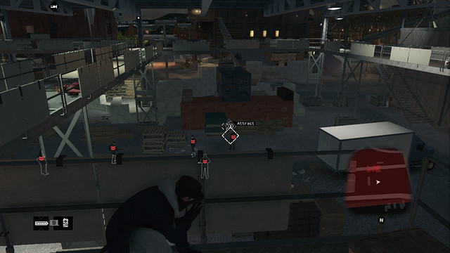 The group of enemies waiting for the delivery - Weapons Trade - Watch Dogs - Game Guide and Walkthrough