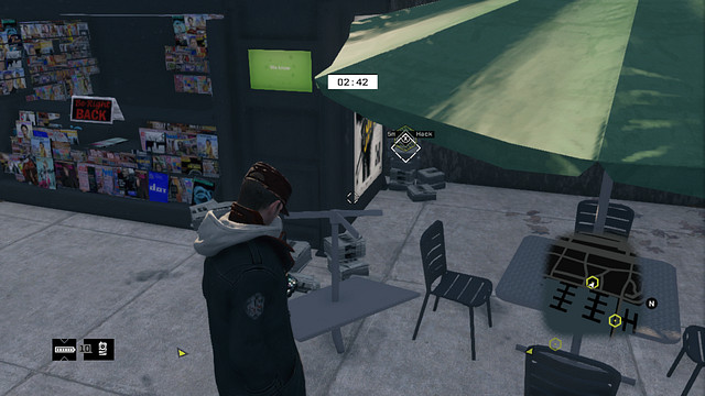 The third antenna behind the kiosk - 13-16 - ctOS Breach - Watch Dogs - Game Guide and Walkthrough