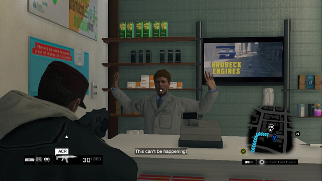 The shop heist - Stores, bars and restaurants - Watch Dogs - Game Guide and Walkthrough