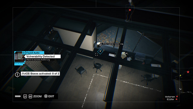 The first audio log in Blume building, in the cafeteria - Act III - Audio Logs - Watch Dogs - Game Guide and Walkthrough
