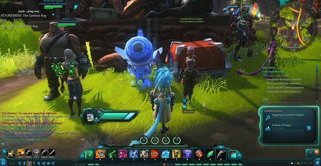 Using this blue cannon you can enter your fortress, if you bought one - Late Game - WildStar - Game Guide and Walkthrough