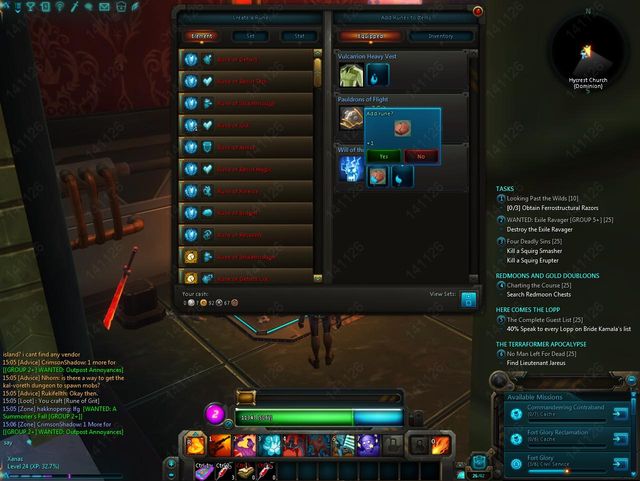 Putting a rune into a piece of armour - 5. Crafting - WildStar in 10 Easy Steps - WildStar - Game Guide and Walkthrough