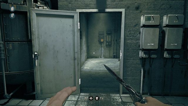 The door to the upper floor. - Belics Camp - Main missions - Wolfenstein: The New Order - Game Guide and Walkthrough