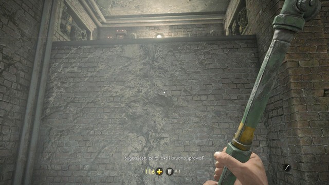 Down there you will see a white climbable wall - Chapter 1 - Prison - Walkthrough - Wolfenstein: The Old Blood - Game Guide and Walkthrough