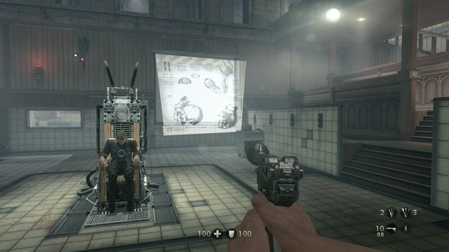 Once you have collected all the things you need, head to the corridor on the other side of the hall and use the entrance - Chapter 3 -Wolfenstein Keep - Walkthrough - Wolfenstein: The Old Blood - Game Guide and Walkthrough