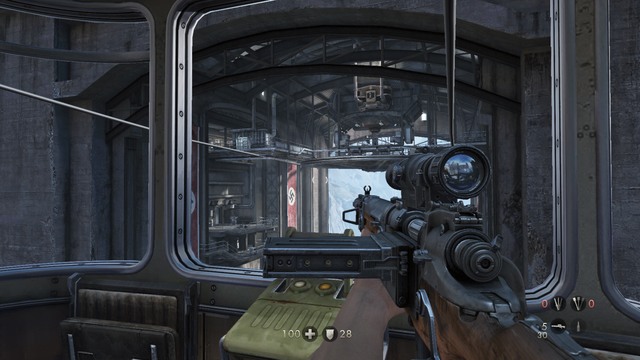 After getting there kill all the enemies afar using the sniper rifle - Chapter 4 - Escape! - Walkthrough - Wolfenstein: The Old Blood - Game Guide and Walkthrough