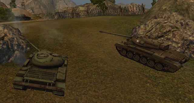 T-54 and M46 Patton acquire the hill before main forces of both teams appear there. - Medium tanks - Types of tanks - World of Tanks - Game Guide and Walkthrough