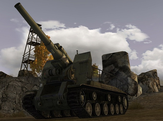 Russian S-51 is looking for its next target. This vehicle does not have to hit the target: the explosion of a projectile is able to destroy some of the lighter machines. - Self-Propelled Guns - Types of tanks - World of Tanks - Game Guide and Walkthrough