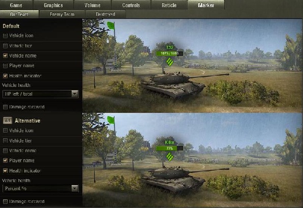 1 - Interface settings - Advanced tips - World of Tanks - Game Guide and Walkthrough