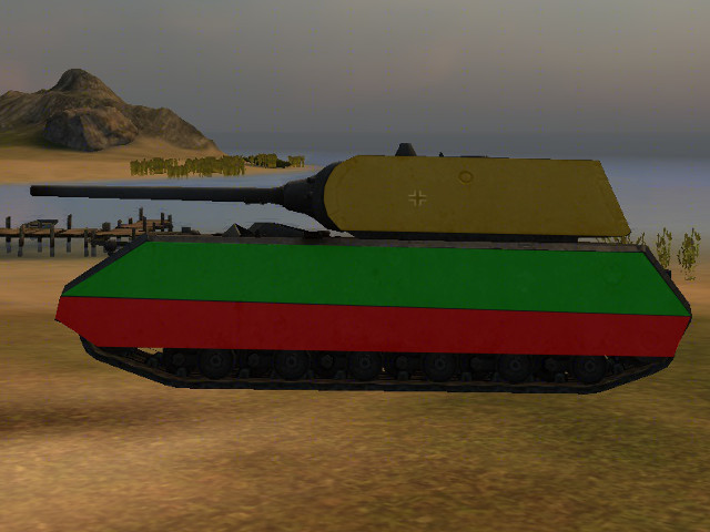 When attacking the tank from the side we should aim at the top half of the hull, because its lower part is protected by double armor - Maus - Description of selected tanks - World of Tanks - Game Guide and Walkthrough