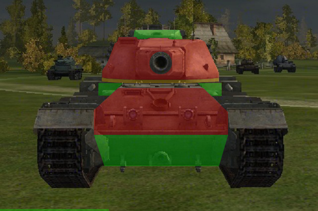 The hull of the FV215b is similar, in its shape, to the one that you see on its predecessors - FV215b - British heavy tanks - World of Tanks - Game Guide and Walkthrough