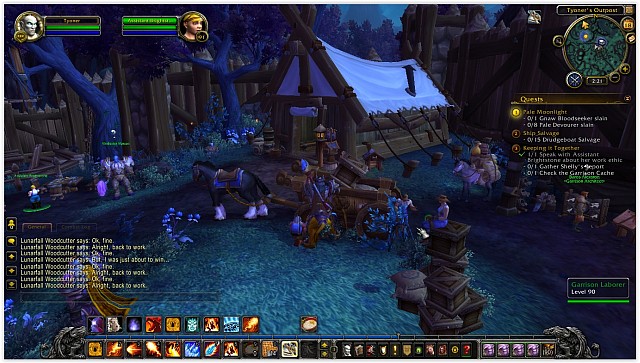 At the beginning, your town hall is a simple building with one table inside. - 8. The Garrison - World of Warcraft: Warlords of Draenor - Game Guide and Walkthrough