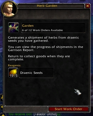 It is a good idea to exchange reacting substances, for resources, as often as possible. Thanks to this, you will ensure yourself with a supply of items that you need for your profession. - Garrison management - The garrison - World of Warcraft: Warlords of Draenor - Game Guide and Walkthrough
