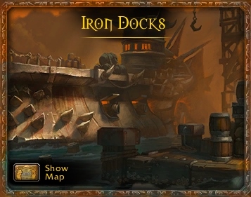 The second dungeon that becomes available is the Iron Docks - Iron Docks - Dungeons - World of Warcraft: Warlords of Draenor - Game Guide and Walkthrough
