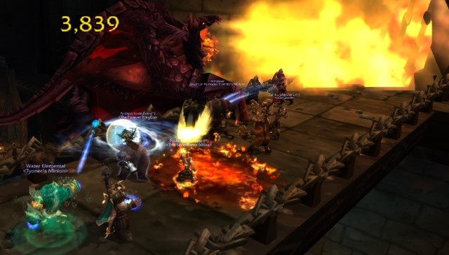 While belching fire, the boss usually draws a semicircle so, you need to escape from this attack. - Upper Blackrock Spire - Dungeons - World of Warcraft: Warlords of Draenor - Game Guide and Walkthrough