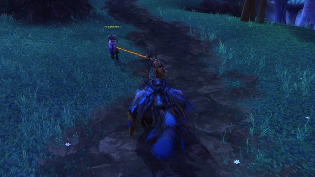After you catch a mount, you need to follow it for some time, to prevent it from slipping the rope. - Garrison-related mounts - Mounts - World of Warcraft: Warlords of Draenor - Game Guide and Walkthrough
