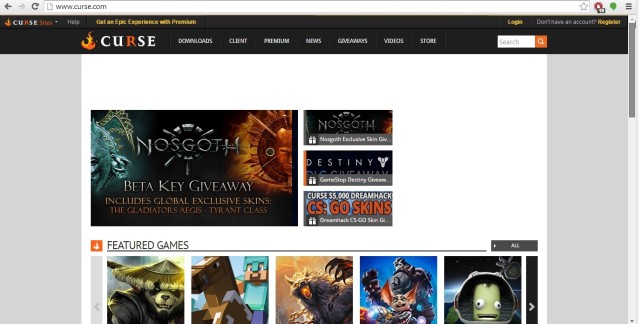 To install Curse you first need to access the main site for the program - Curse - Fieldcane Add-ons - World of Warcraft: Warlords of Draenor - Game Guide and Walkthrough