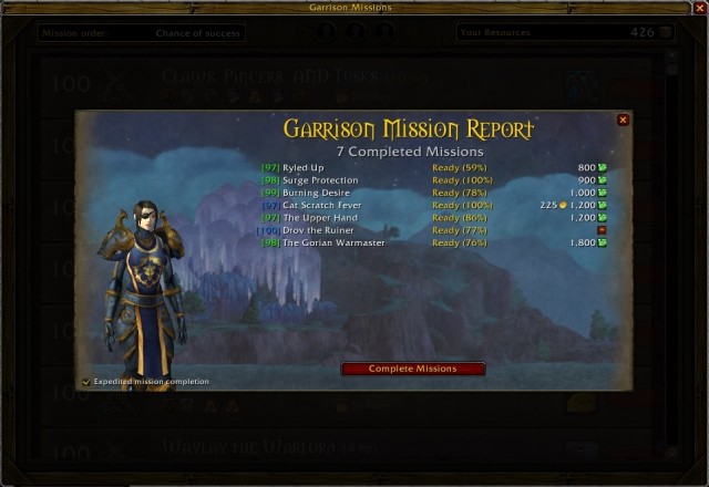 The first change is the change into the system of receiving reports on the completed missions - Garrison Mission Manager + Master Plan - Fieldcane Add-ons - World of Warcraft: Warlords of Draenor - Game Guide and Walkthrough