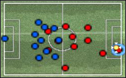 Situation almost similar to previous, but on the other side of the pitch - Nuances of the control - World Soccer Winning Eleven 9 - Game Guide and Walkthrough