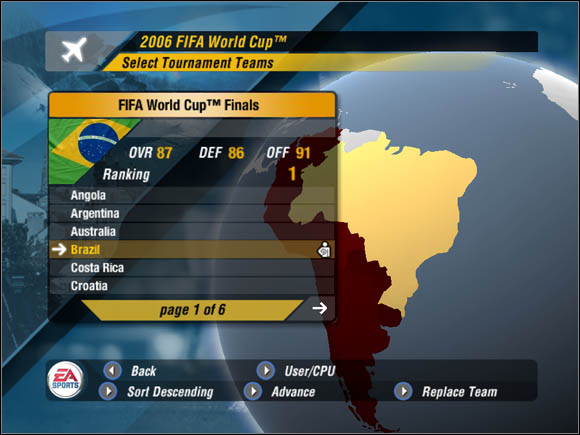 1 - Lets start - World Cup Mode - 2006 FIFA World Cup Germany - Game Guide and Walkthrough