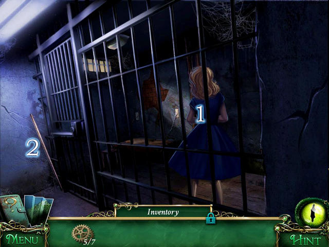 In the Jail you find imprisoned Helen [1] - Police precinct - Main storyline - 9 Clues: The Secret of Serpent Creek - Game Guide and Walkthrough