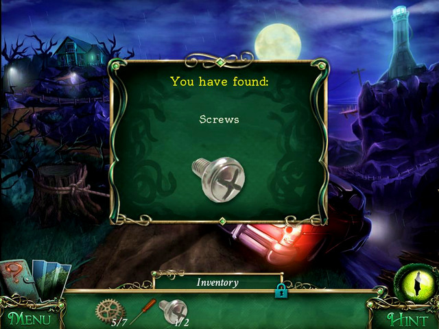 Cliffs: when you finish a scene with hidden object in the car - Collectibles - Collectibles and puzzles - 9 Clues: The Secret of Serpent Creek - Game Guide and Walkthrough