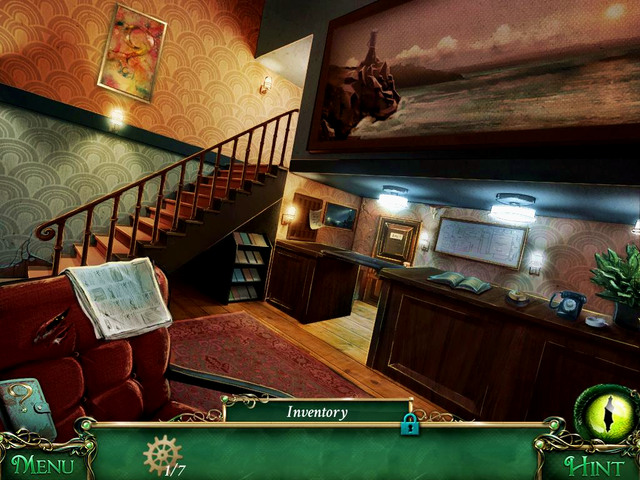 Reception: on the old armchair, on the left - Newspapers - Collectibles and puzzles - 9 Clues: The Secret of Serpent Creek - Game Guide and Walkthrough