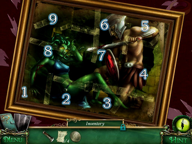 To set up a painting, you need a Tape, which can be found after the second scene with hidden object on the second floor of museum - Puzzles - Collectibles and puzzles - 9 Clues: The Secret of Serpent Creek - Game Guide and Walkthrough