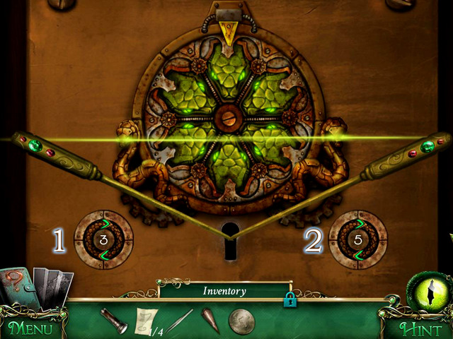 Use Gold Lockpicks on the door to begin the puzzle - Puzzles - Collectibles and puzzles - 9 Clues: The Secret of Serpent Creek - Game Guide and Walkthrough