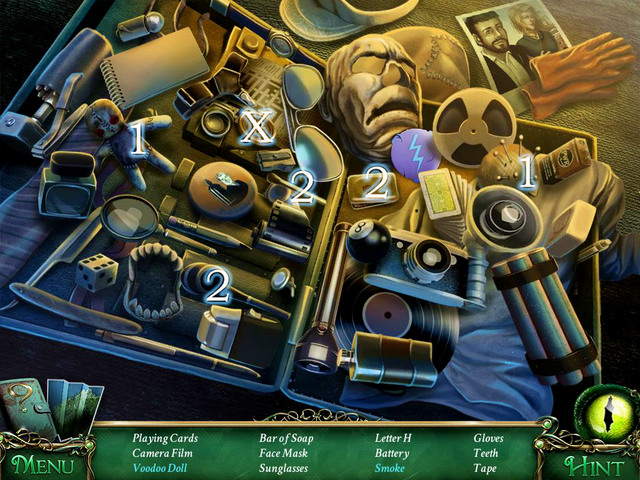 Crucial item [X] - Letter H - Hidden-object scenes - Collectibles and puzzles - 9 Clues: The Secret of Serpent Creek - Game Guide and Walkthrough