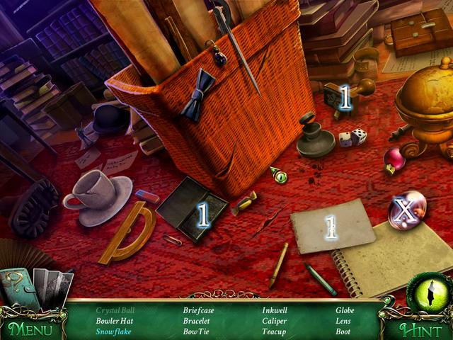 Crucial item [X] - Lens - Hidden-object scenes - Collectibles and puzzles - 9 Clues: The Secret of Serpent Creek - Game Guide and Walkthrough