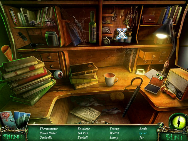 Crucial item/hidden item [X] - Move aside vials to find Lever - Hidden-object scenes - Collectibles and puzzles - 9 Clues: The Secret of Serpent Creek - Game Guide and Walkthrough