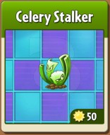 Here's the Celery Stalker in Plants vs. Zombies 2.