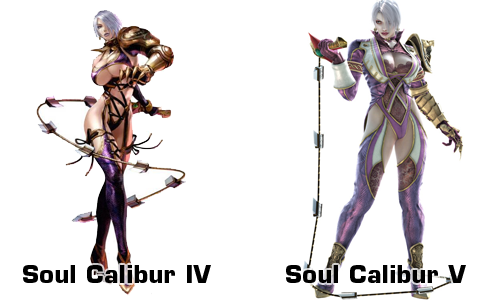 ivy soul calibur 4 and 5 comparison IV V