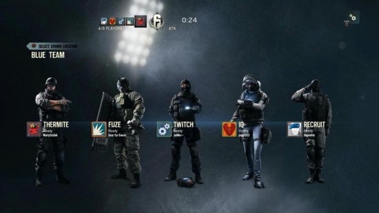 Attackers Rainbow 6 Siege