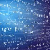  A chalkboard with math formulas