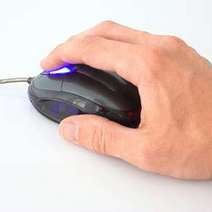  Hand on a computer mouse