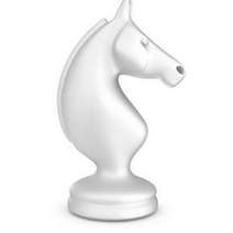 White chess horse