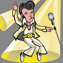 Cartoon Elvis