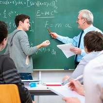 A student at the chalkboard