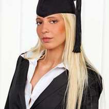  A girl graduate