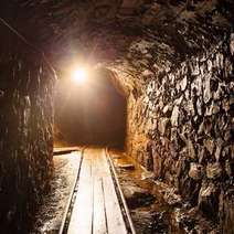  A tunnel in a mine